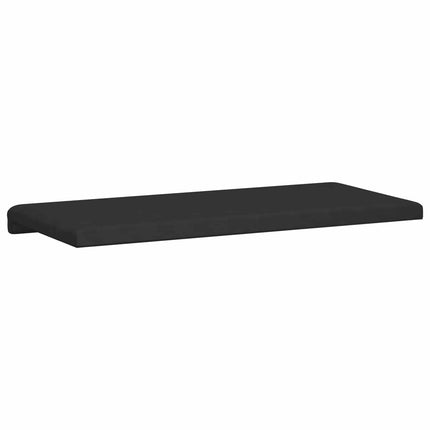 Bænkpude Microfiber Sort Dybde 35 cm