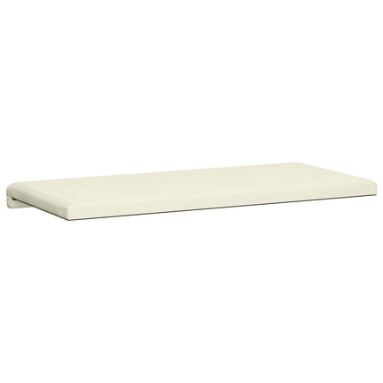 Bænkpude cordfløjl Cremefarvet Dybde 35 cm