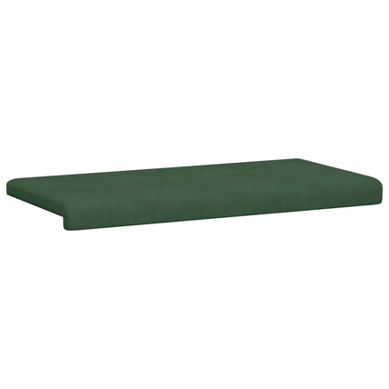 Bænkpude cordfløjl Mørkegrøn Dybde 35 cm
