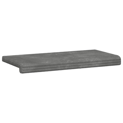 Bænkpude Plush Corduroy Lysegrå Dybde 35 cm
