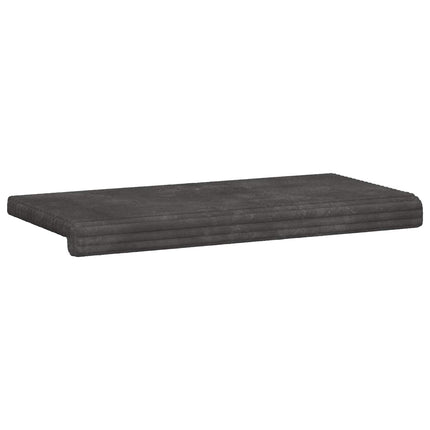 Bænkpude Plush Corduroy Mørkegrå Dybde 35 cm