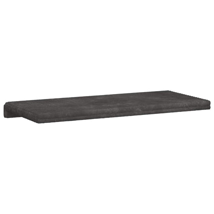 Bænkpude Plush Corduroy Mørkegrå Dybde 35 cm
