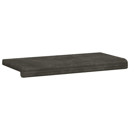 Bænkpude Plush Corduroy Antracit Dybde 35 cm