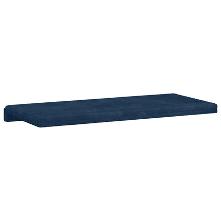 Bænkpude Plush Corduroy Mørkeblå Dybde 35 cm