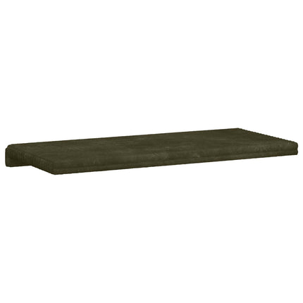 Bænkpude Plush Corduroy Grøn Dybde 35 cm