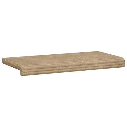 Bænkpude Plush Corduroy Gråbrun Dybde 35 cm