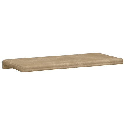 Bænkpude Plush Corduroy Gråbrun Dybde 35 cm