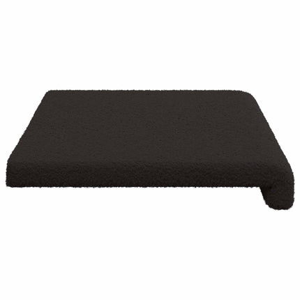 Bænkpude Sherpa-stof Sort Dybde 35 cm