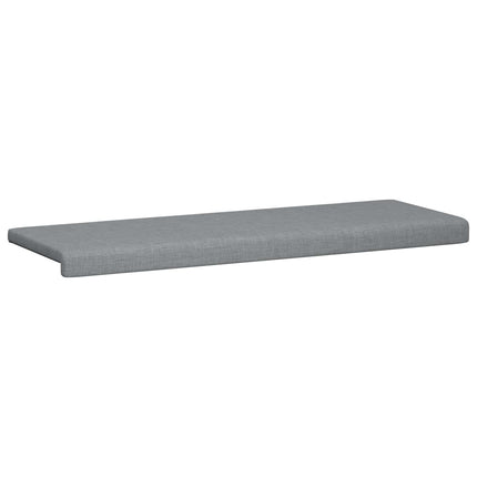Bænkpude Stof Lysegrå Dybde 35 cm