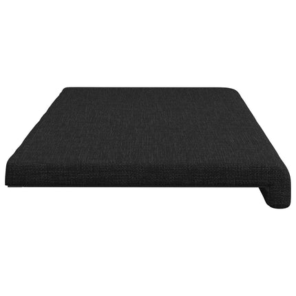 Bænkpude Stof Sort Dybde 35 cm