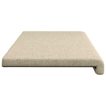 Bænkpude Stof Cremefarvet Dybde 35 cm