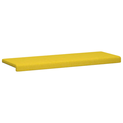 Bænkpude Stof Lys Gul Dybde 35 cm