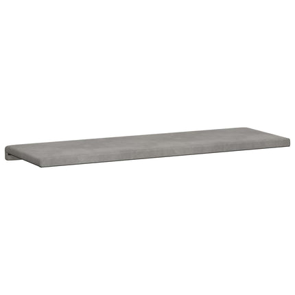 Bænkpude Velour (V) Lysegrå Dybde 35 cm