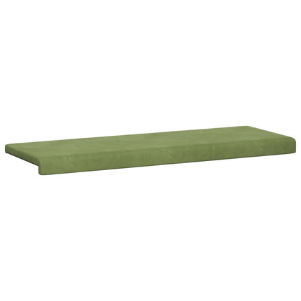 Bænkpude Velour (V) Lys grøn Dybde 35 cm