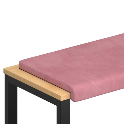 Bænkpude Velour (V) Lyserød Dybde 35 cm