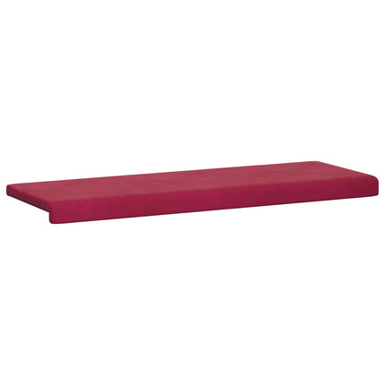 Bænkpude Velour (V) Vinrød Dybde 35 cm