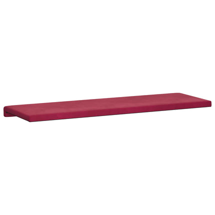Bænkpude Velour (V) Vinrød Dybde 35 cm