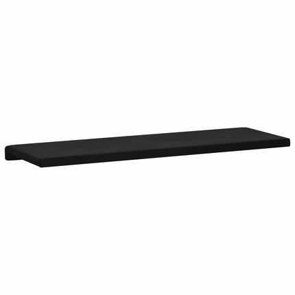 Bænkpude Velour (V) Sort Dybde 35 cm