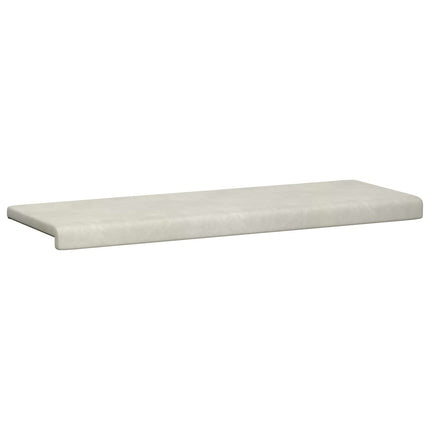 Bænkpude Velour (V) Cremefarvet Dybde 35 cm