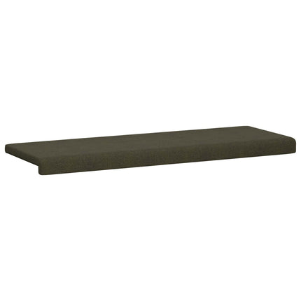 Bænkpude Faux suedestof Army Grøn Dybde 35 cm