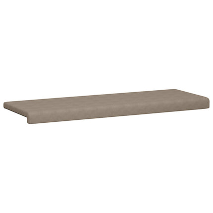 Bænkpude Microfiber Gråbrun Dybde 35 cm