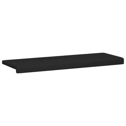 Bænkpude Microfiber Sort Dybde 35 cm