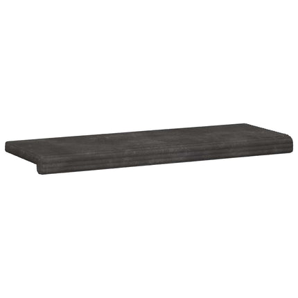 Bænkpude Plush Corduroy Mørkegrå Dybde 35 cm