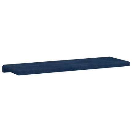Bænkpude Plush Corduroy Mørkeblå Dybde 35 cm