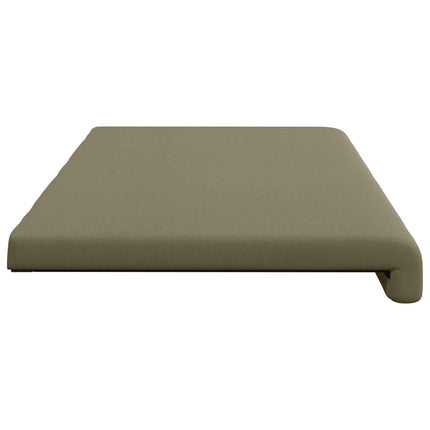 Bænkpude Textureret Velour Kakifarvet Dybde 35 cm