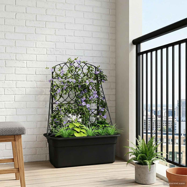 Plante spalier Antracit 58 x 29 x 78 cm PP