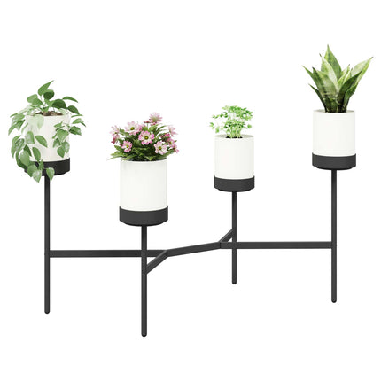 Blomst Stativ Hvid 125 x 55 x 81 cm PP og stål
