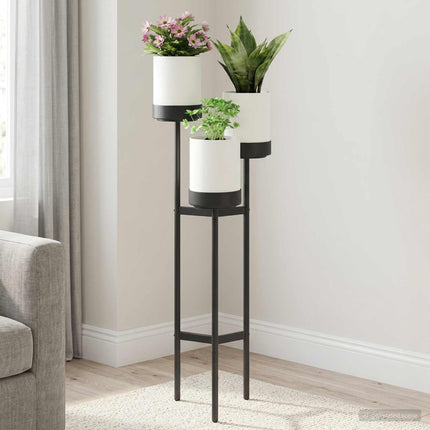 Blomst Stativ Hvid 42 x 39,5 x 125 cm PP og stål