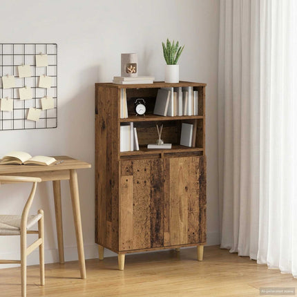 Highboard Gammelt træ 60 x 36 x 110 cm Konstrueret træ