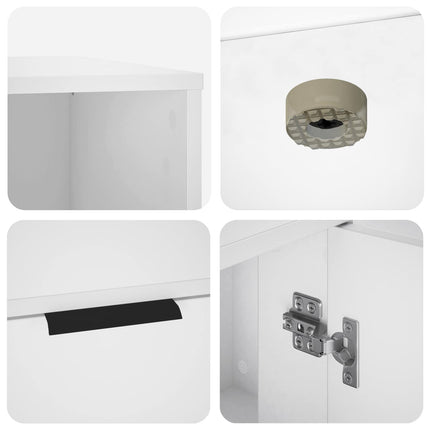 Kattebur møbel Hvid 100 x 49 x 45 cm Konstrueret træ
