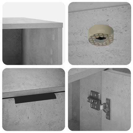 Kattebur møbel Betongrå 100 x 49 x 45 cm Konstrueret træ