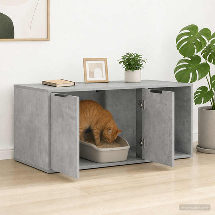Kattebur møbel Betongrå 100 x 49 x 45 cm Konstrueret træ