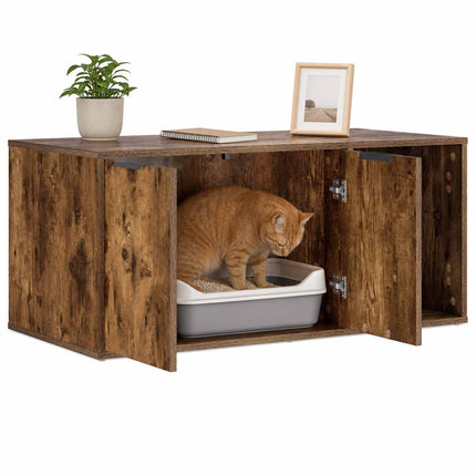 Kattebur møbel Røget eg 100 x 49 x 45 cm Konstrueret træ