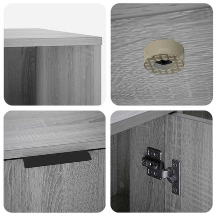 Kattebur møbel Grå Sonoma 100 x 49 x 45 cm Konstrueret træ