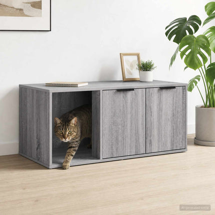 Kattebur møbel Grå Sonoma 100 x 49 x 45 cm Konstrueret træ