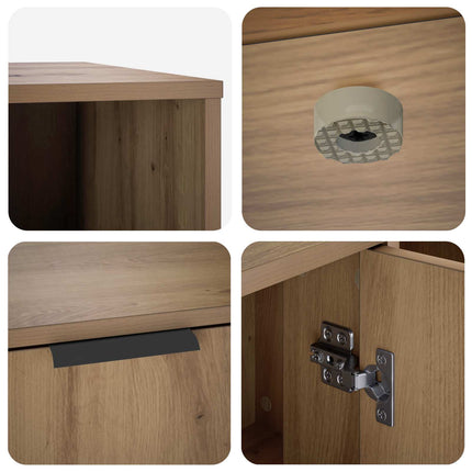 Kattebur møbel Artisan-eg 100 x 49 x 45 cm Konstrueret træ