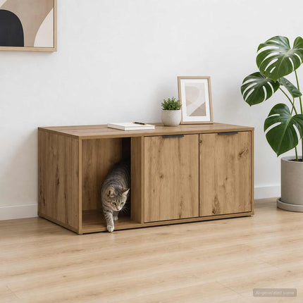 Kattebur møbel Artisan-eg 100 x 49 x 45 cm Konstrueret træ