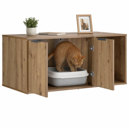 Kattebur møbel Artisan-eg 100 x 49 x 45 cm Konstrueret træ