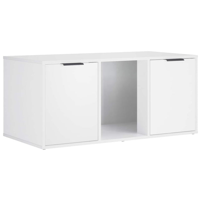 Kattebur møbel Hvid 100 x 49 x 45 cm Konstrueret træ