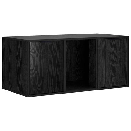 Kattebur møbel Sort eg 100 x 49 x 45 cm Konstrueret træ