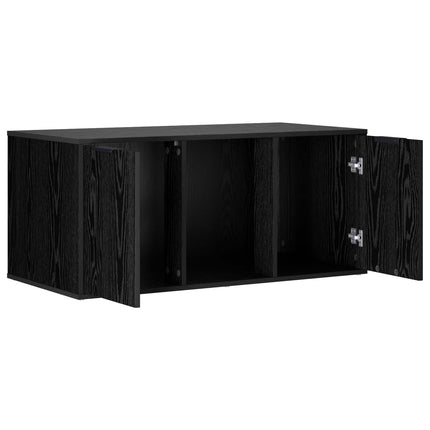 Kattebur møbel Sort eg 100 x 49 x 45 cm Konstrueret træ