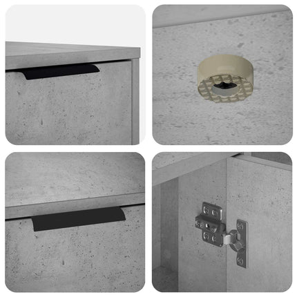 Kattebur møbel Betongrå 100 x 49 x 45 cm Konstrueret træ