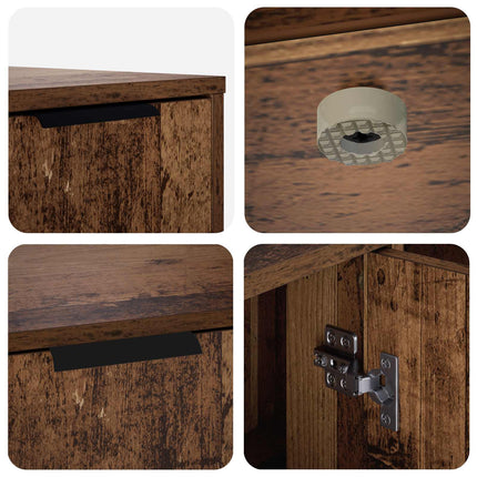 Kattebur møbel Gammelt træ 100 x 49 x 45 cm Konstrueret træ