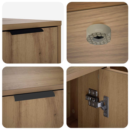 Kattebur møbel Artisan-eg 100 x 49 x 45 cm Konstrueret træ