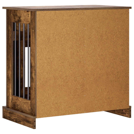 Hundekasse møbel Røget eg 80 x 47,5 x 80 cm Konstrueret træ