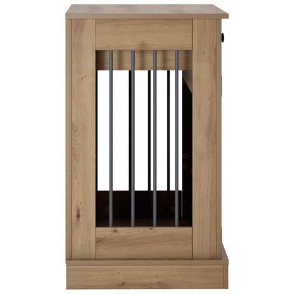 Hundekasse møbel Artisan-eg 80 x 47,5 x 80 cm Konstrueret træ